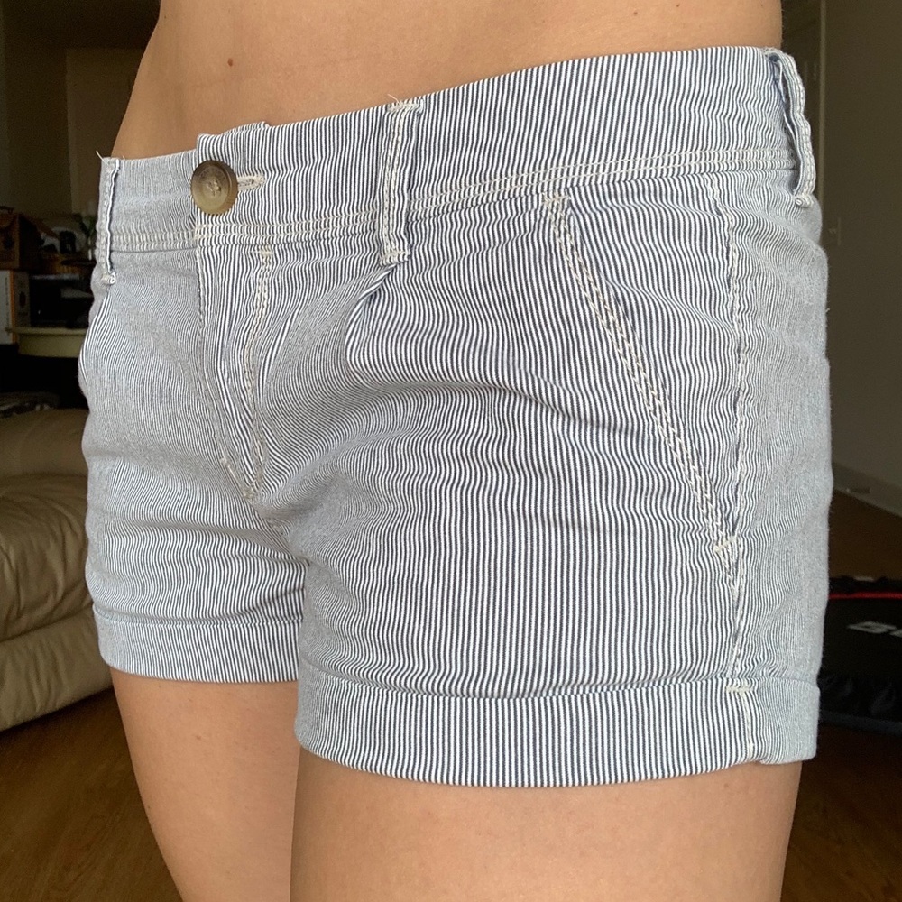American Eagle Low-rise Pinstripe Shorts